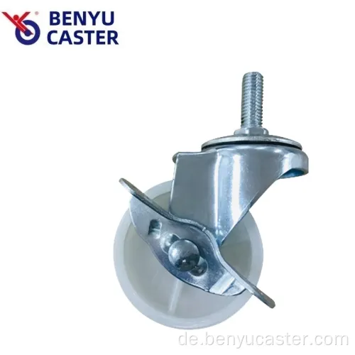Schwarz -Weiß -PP -Fadenstamm Caster Wheel